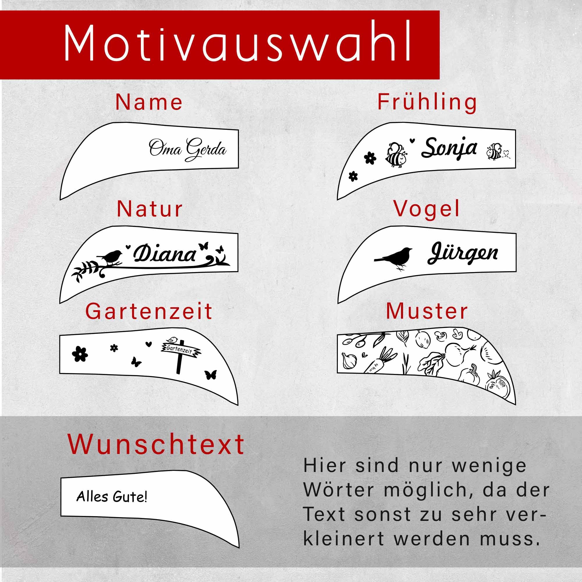 Gartenmesser mit Gravur - personalisiertes Geschenk Garten - Gartenliebhaber & Hobbygärtner