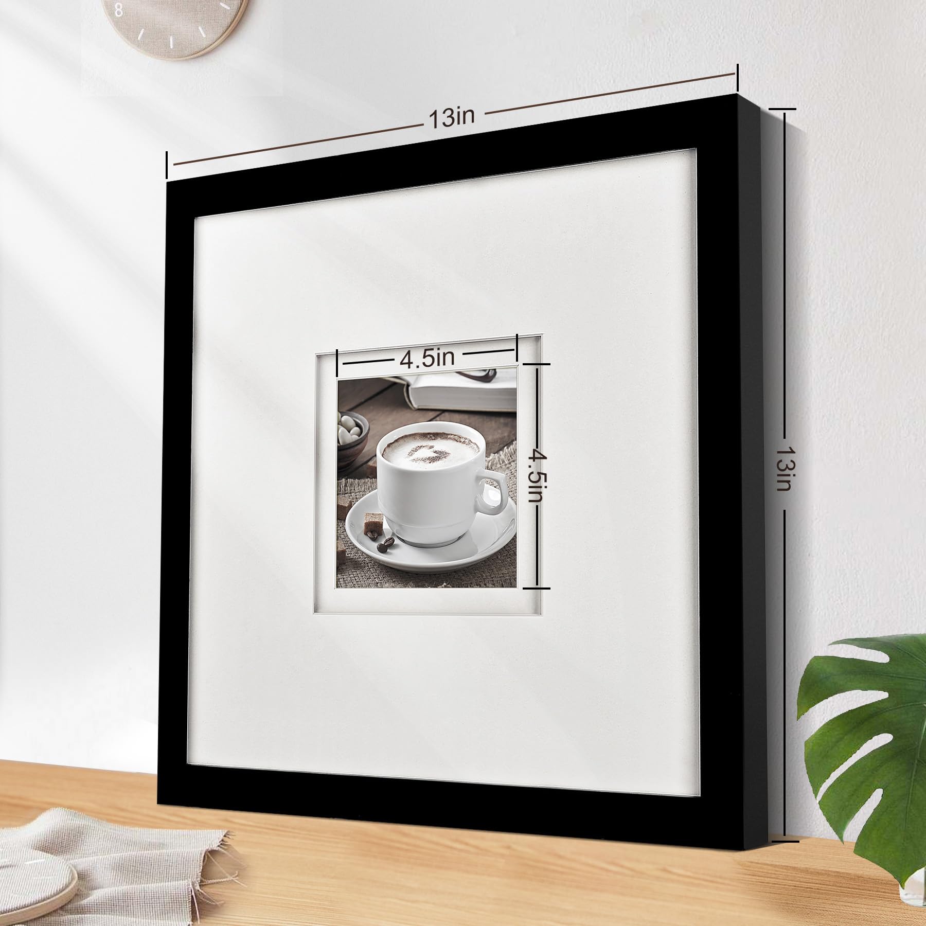 Amazon.com - Yaetm 12x12 Square Picture Frame Matted to 5x5