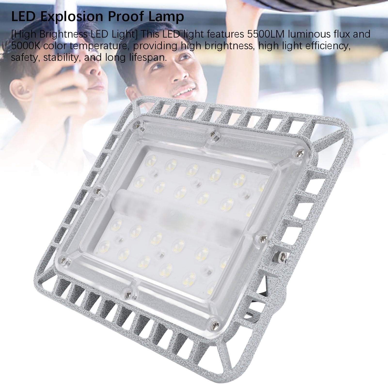 Cryfokt Industrial Die Cast Aluminum LED Explosion Proof Lamp 50W 5500LM