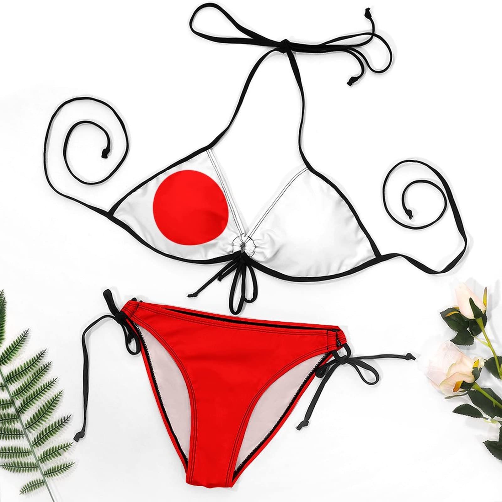 Amazon.com: Japanese Flag Bikini Sets for Women Sexy Swimwear