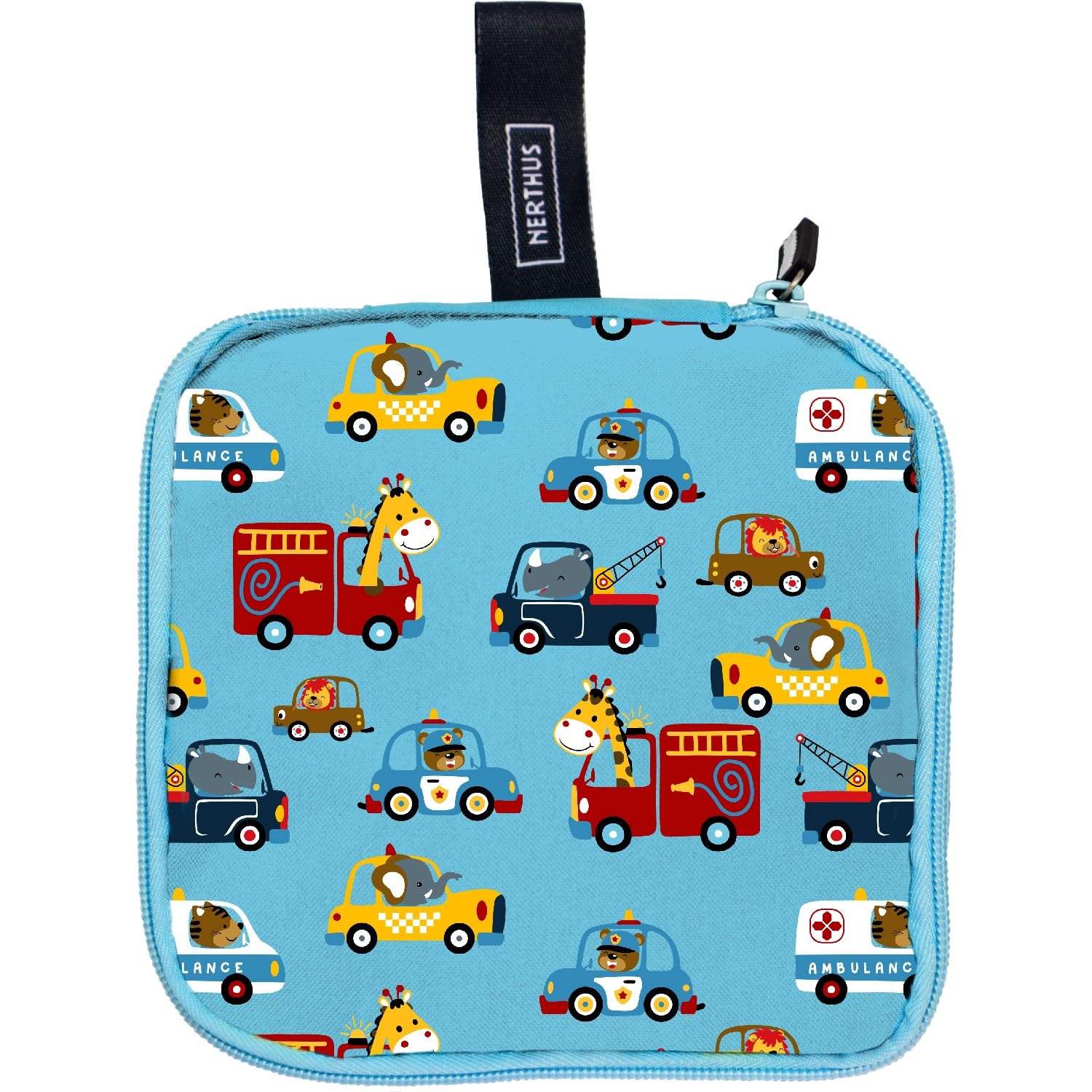 NERTHUS FIH 1356 Snack Bag, Nylon, Cars