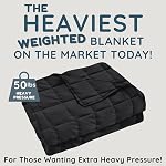HomeSmart Weighted Blanket, King Size, 50lbs, 88x104, Black | Extra Heavy, Fits Standard and California King Beds