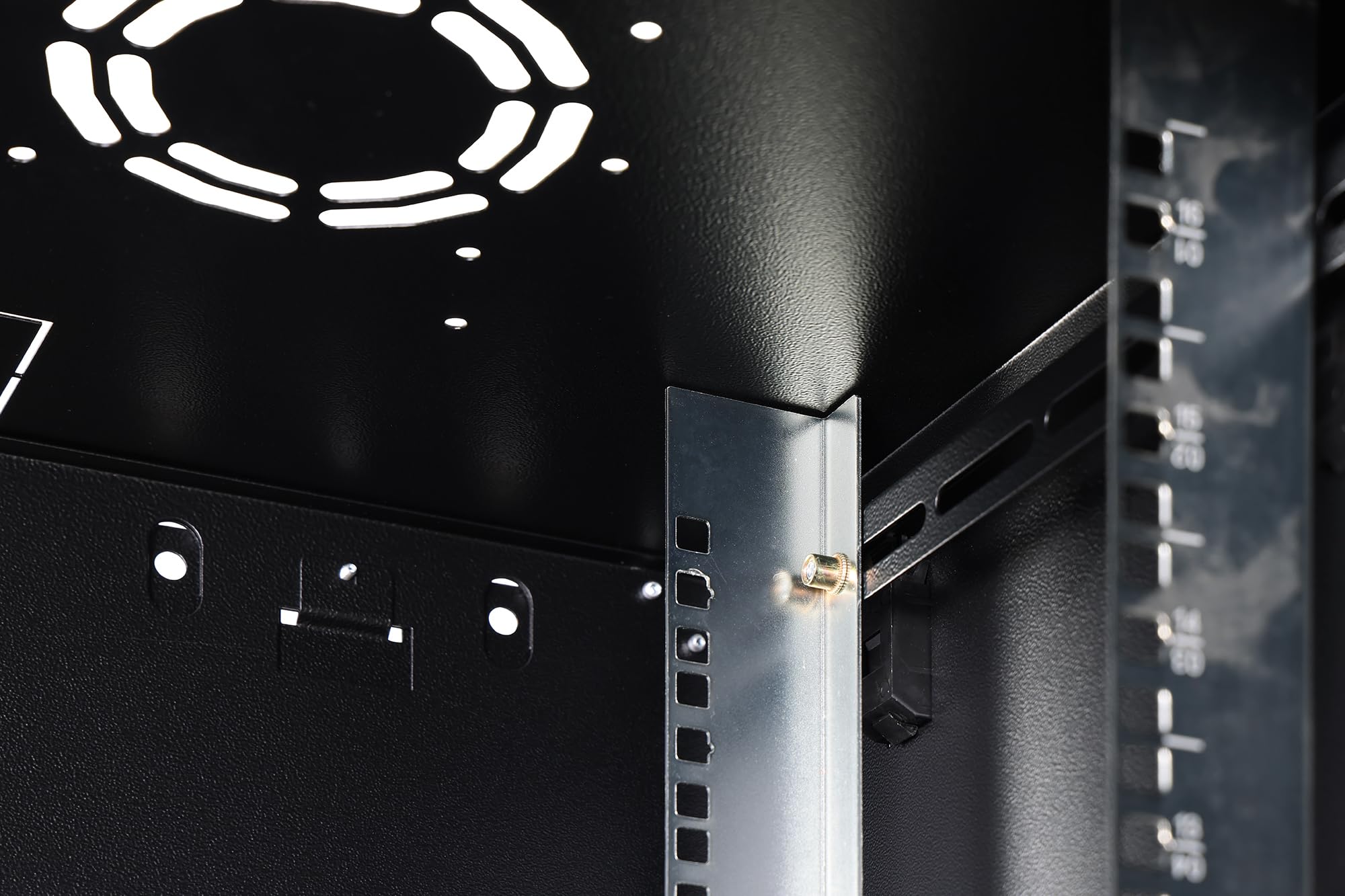 DIGITUS Armoire réseau – 19 Pouces, 16 U – Non montée – Dynamic-N – Noir | Profondeur de 450 mm – Profondeur utile de 320 mm – Montage mural – Capacité de charge de 60 kg – Porte vitrée