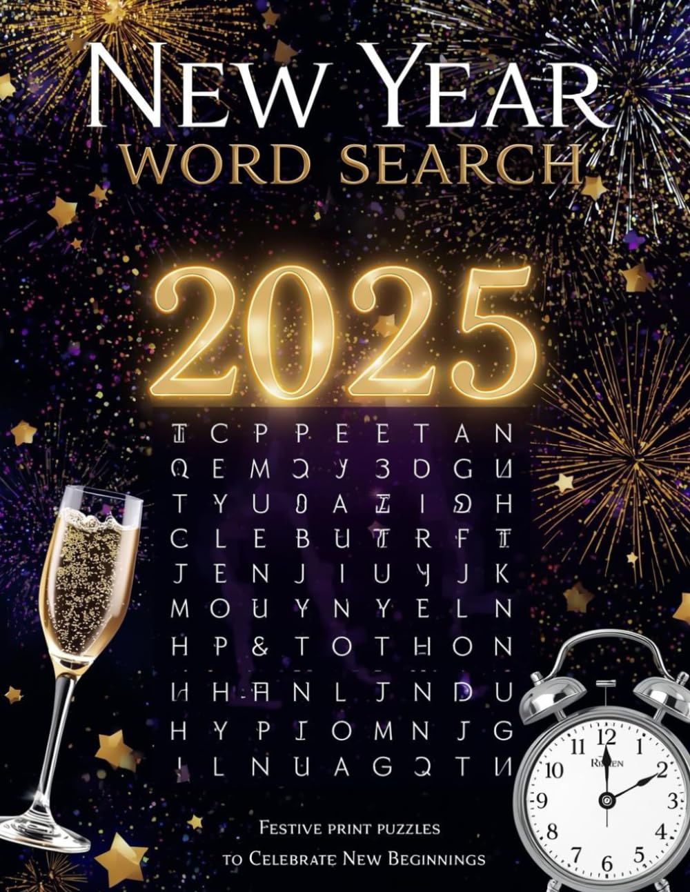 New Year Word Search 2025: Festive Print Puzzles to celebrate New Beginings