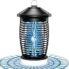 PALONE Insektenvernichter Elektrisch 4500V Elektrischer Mückenlampe mit 20W UV & 9W LED Licht & 12M Kabel Wirksam Reduzieren Fliegender Insekten für Küche Garten