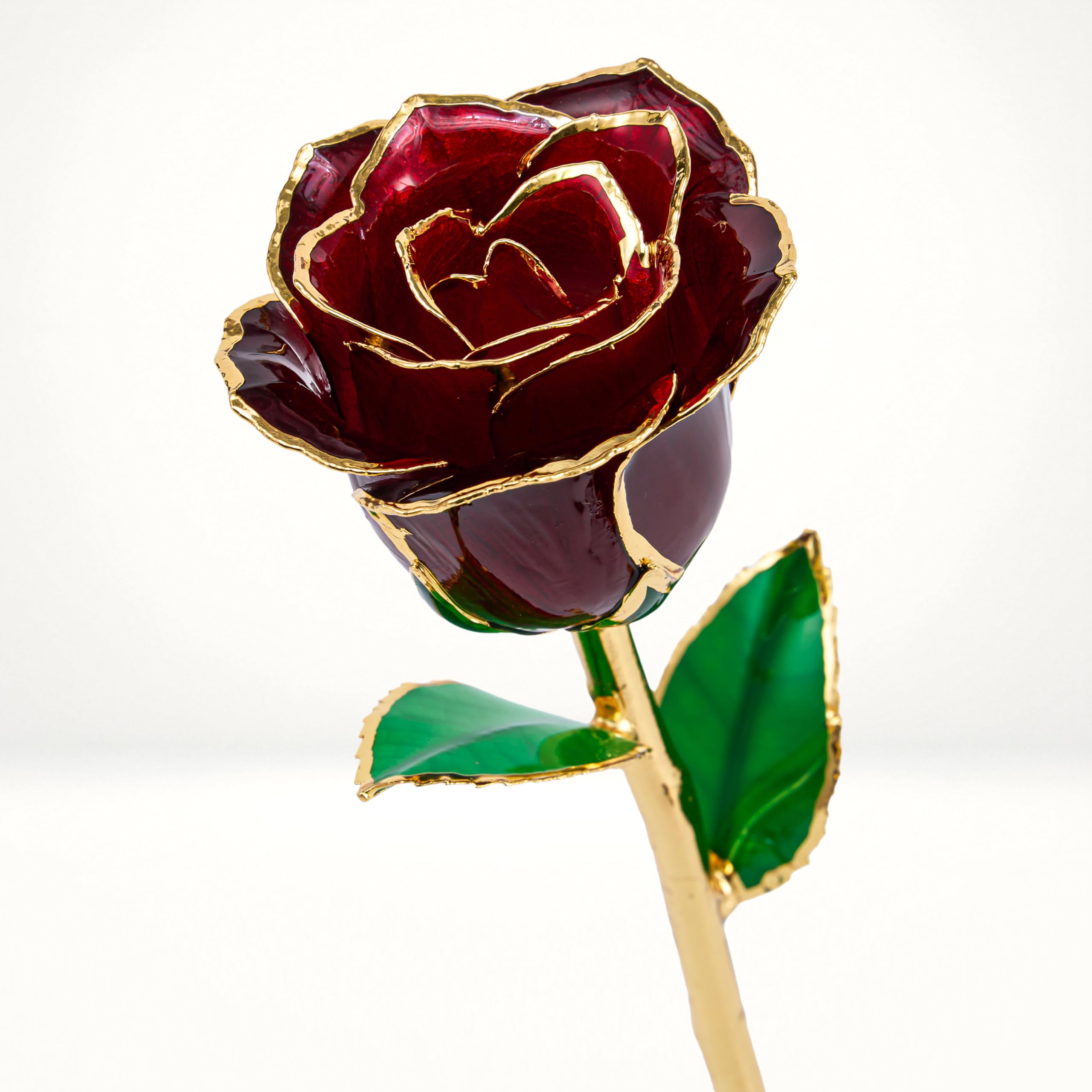 Mikasol Real 24K Gold Dipped Realistic Rose – Timeless Lifelike
