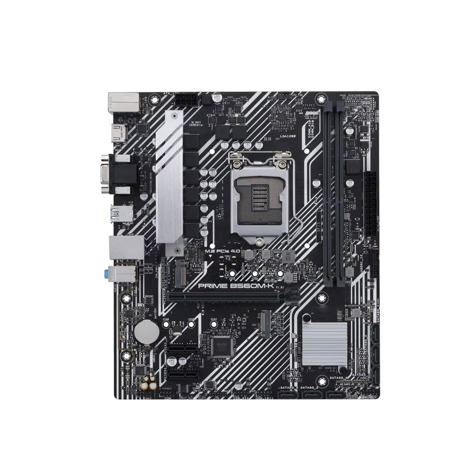 Placa Base Placa Base Fit For ASUS Prime B560M-K con zócalo LGA 1200 DDR4 M.2 NVME SSD for Placa de Escritorio Original, B560