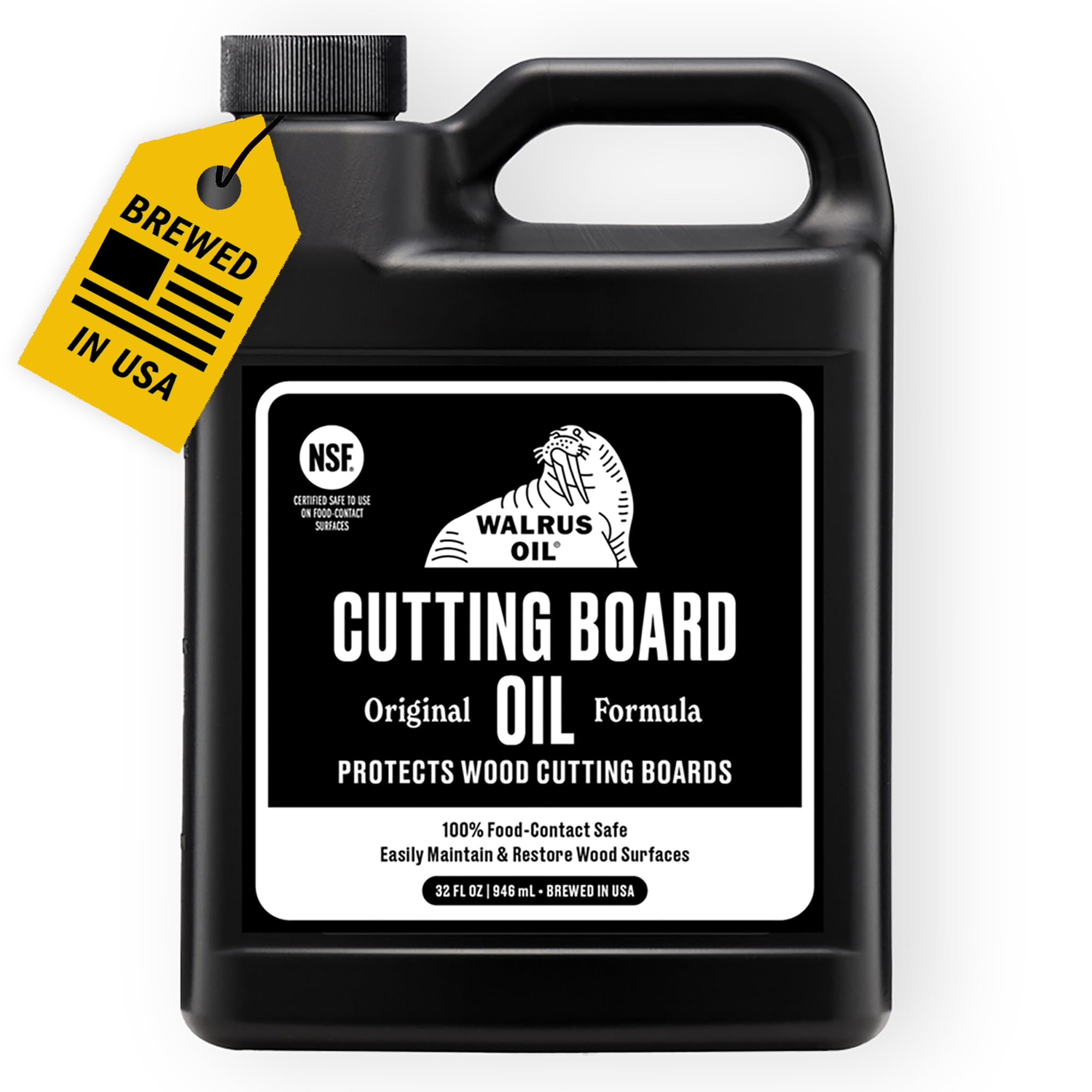 WALRUS OIL - Cutting Board Oil and Wood Butcher Block Oil, 32 oz Jug, Food-Safe
