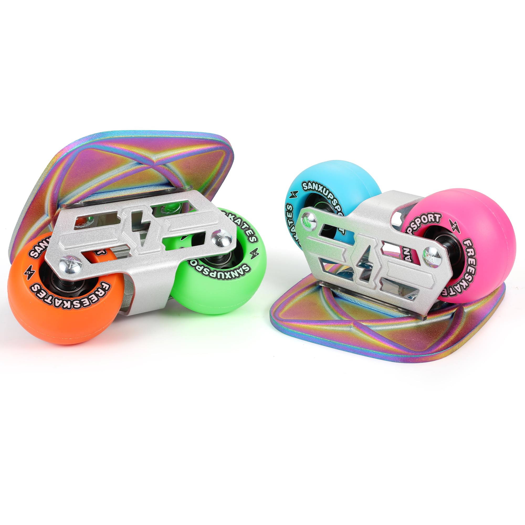 Amazon.com : Freeskates Drift Skates with Split Skateboard Design