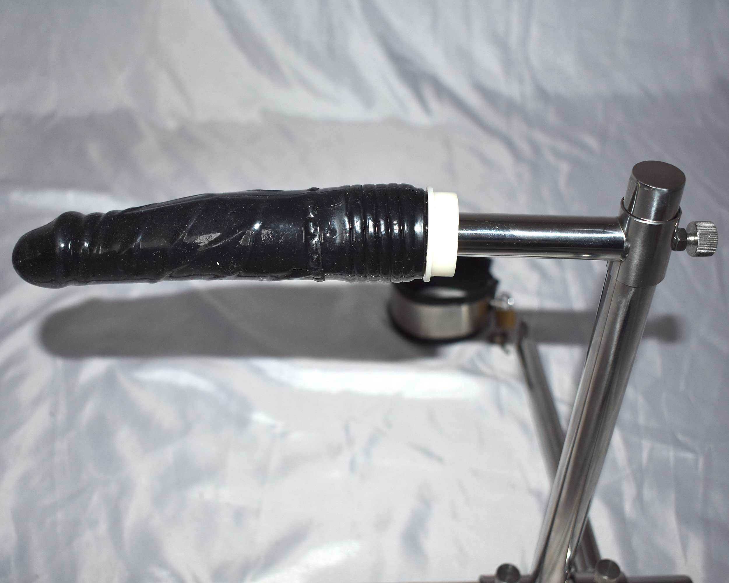 Gogna da Pavimento Bondage con Dildo, Manette & Cavigliere BDSM | Gogna in metallo con collare di contenzione – ideale per feticismo SM, mobili erotici e roleplay Dom/Sub in coppia