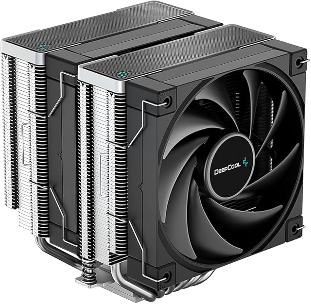 DEEPCOOL AK620 CPU Air Cooler, 6 Heatpipes, Dual-Tower, 2 x 120mm Fans, LGA1700 Compatible