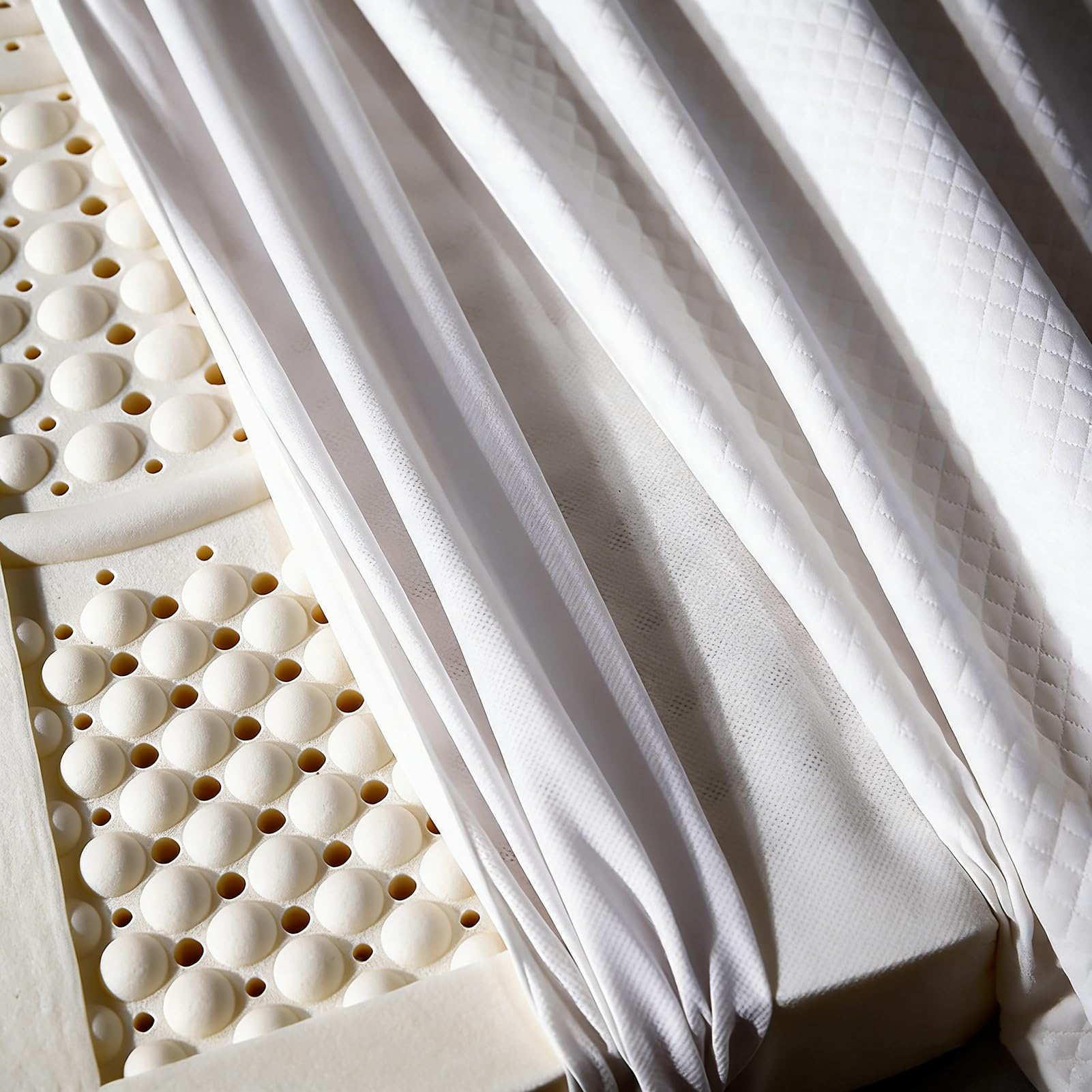 Colchón de látex Natural, colchón de látex Natural tamaño Completo, 10 cm de Grosor, Cama Plegable de 90 x 190 cm con Funda de algodón orgánico para aliviar el Dolor de Hombros y Espalda, mu