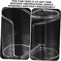 Vista 7 de Caja de exhibición de 4 piezas de artesanía para muñecas, vitrina, estuche transparente, kits de garaje, vitrinas para coleccionables, vitrina