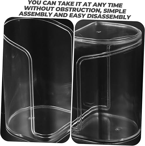 Miniatura 7 de Caja de exhibición de 4 piezas de artesanía para muñecas, vitrina, estuche transparente, kits de garaje, vitrinas para coleccionables, vitrina en