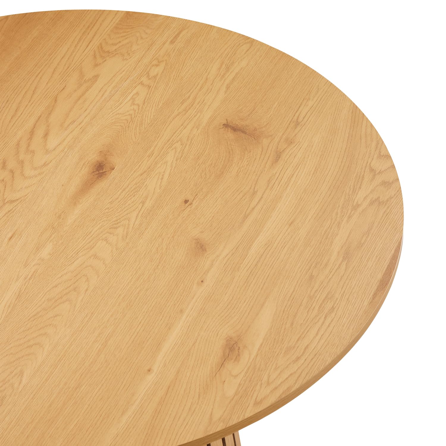 Happy Garden Mesa de Comedor Liv, 5 plazas, diseño Redondo, Estilo escandinavo, 110cm de diámetro