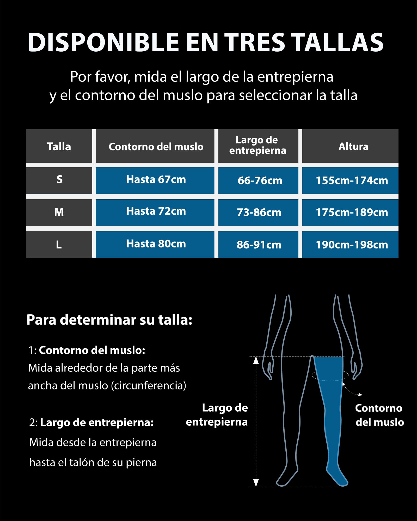 FIT KING Inalámbrico Masajeador de Piernas, Botas Presoterapia para Piernas Recargable Masajeador para el Dolor y la Circulación Sistema de Recuperación Rápida Relajación Post-Entrenamiento(Medio)