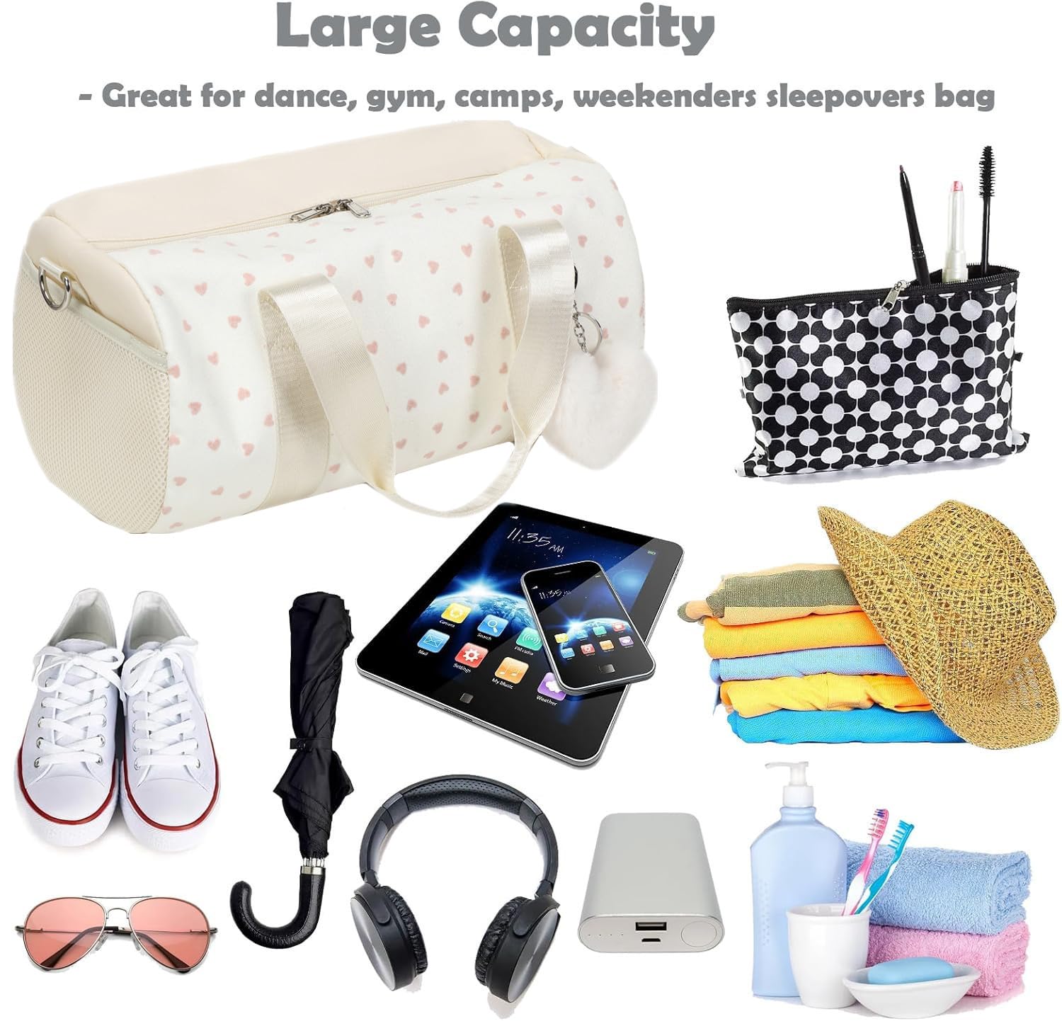 Borsone Palestra Bambina bambino Borsa Sportiva Borsone Piscina Mini Borsa da Ginnastica Regalo Danza