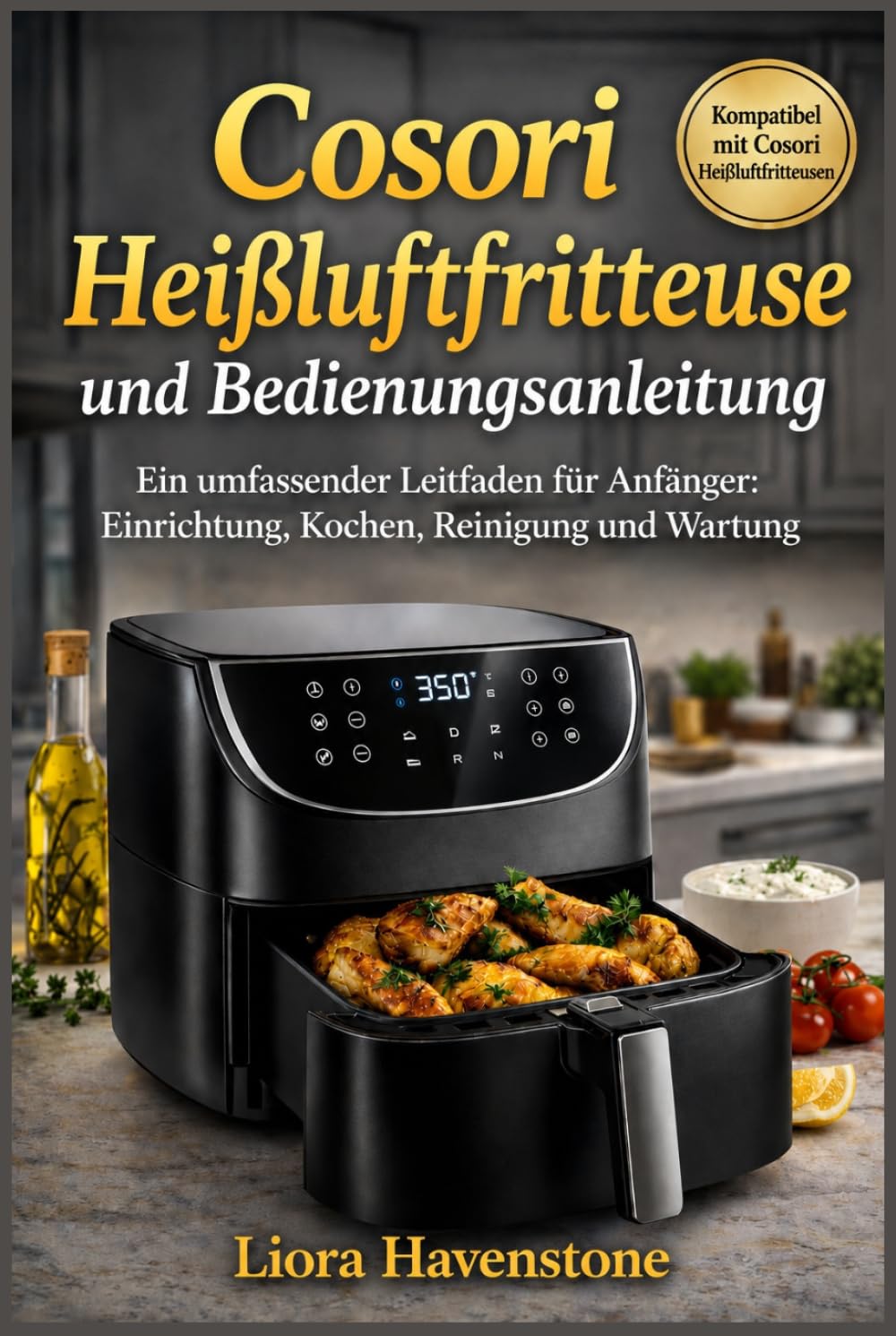 Cosori Heißluftfritteuse und Bedienungsanleitung: Ein umfassender Leitfaden für Anfänger: Einrichtung, Kochen, Reinigung und Wartung