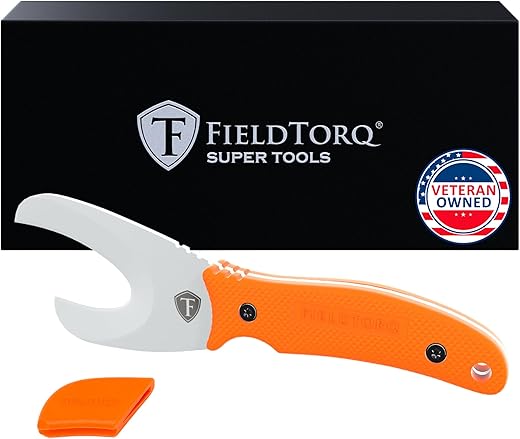Hunters Specialties Gut & Butt Combo, Multicolor Field Dressing Tools, Orange and Black