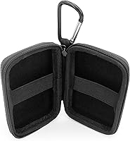 Vista 9 de CASEMATIX Travel Case for Contact Lenses Fits 12 Daily Disposable Contacts in a Compact Dual-sided Storage Case with Clip On Carabiner - Includes