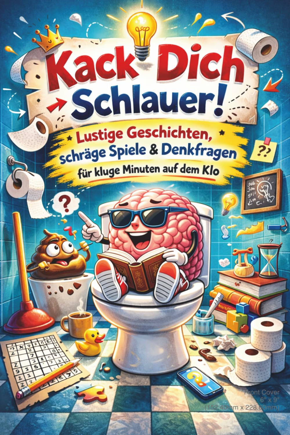 Kack Dich Schlauer!: Lustige Geschichten, schräge Spiele & Denkfragen für kluge Minuten auf dem Klo
