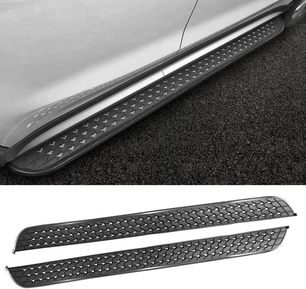 2Pcs Running Board Fits for Nissan Patrol Armada Y62 2017-2024 Nerf Bars Side Steps (with Brackets&Installation Guides) No.16