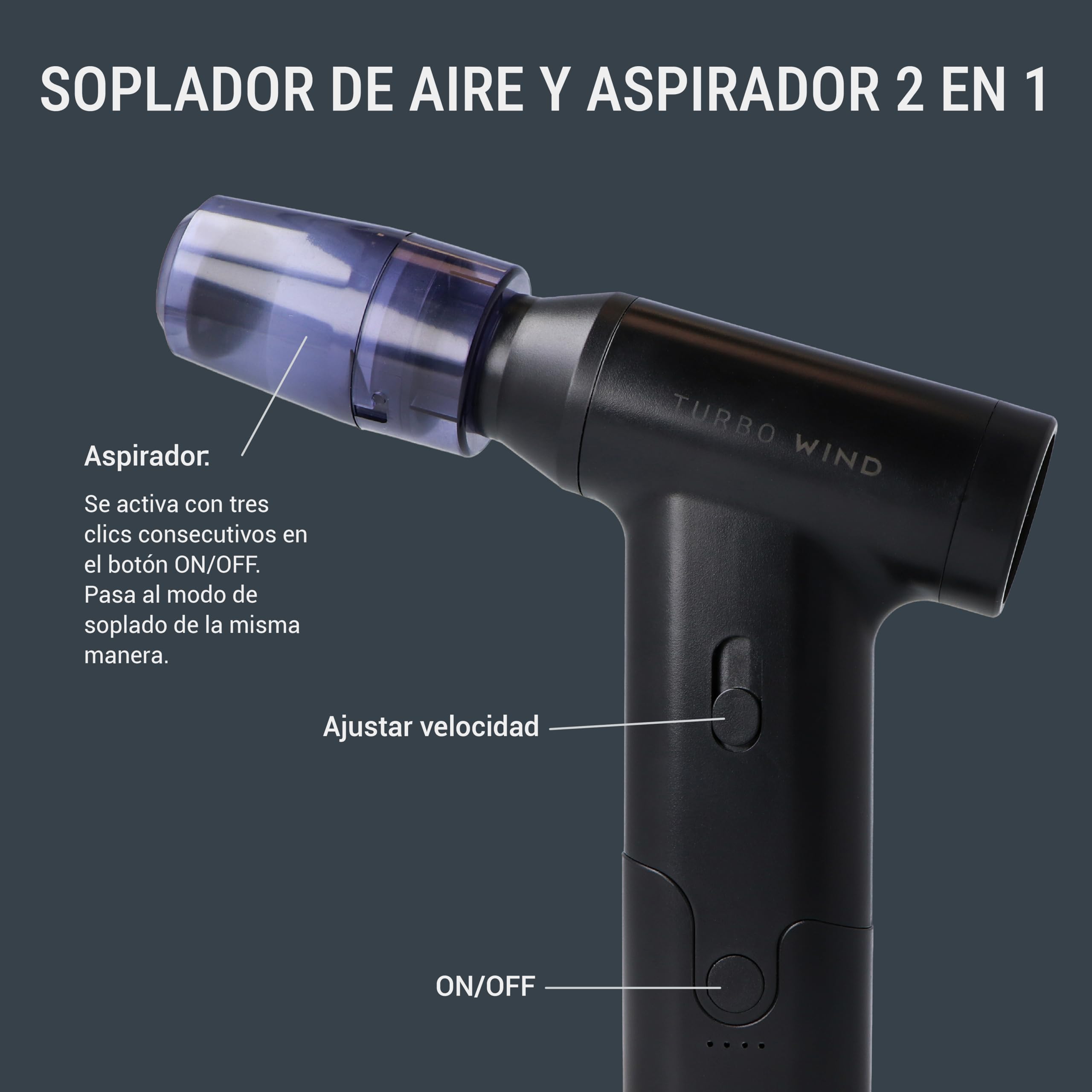 Soplador de Aire y Aspirador 2 en 1 Ragnar Barber Line para Eliminar residuos de Cabello Tras el Corte