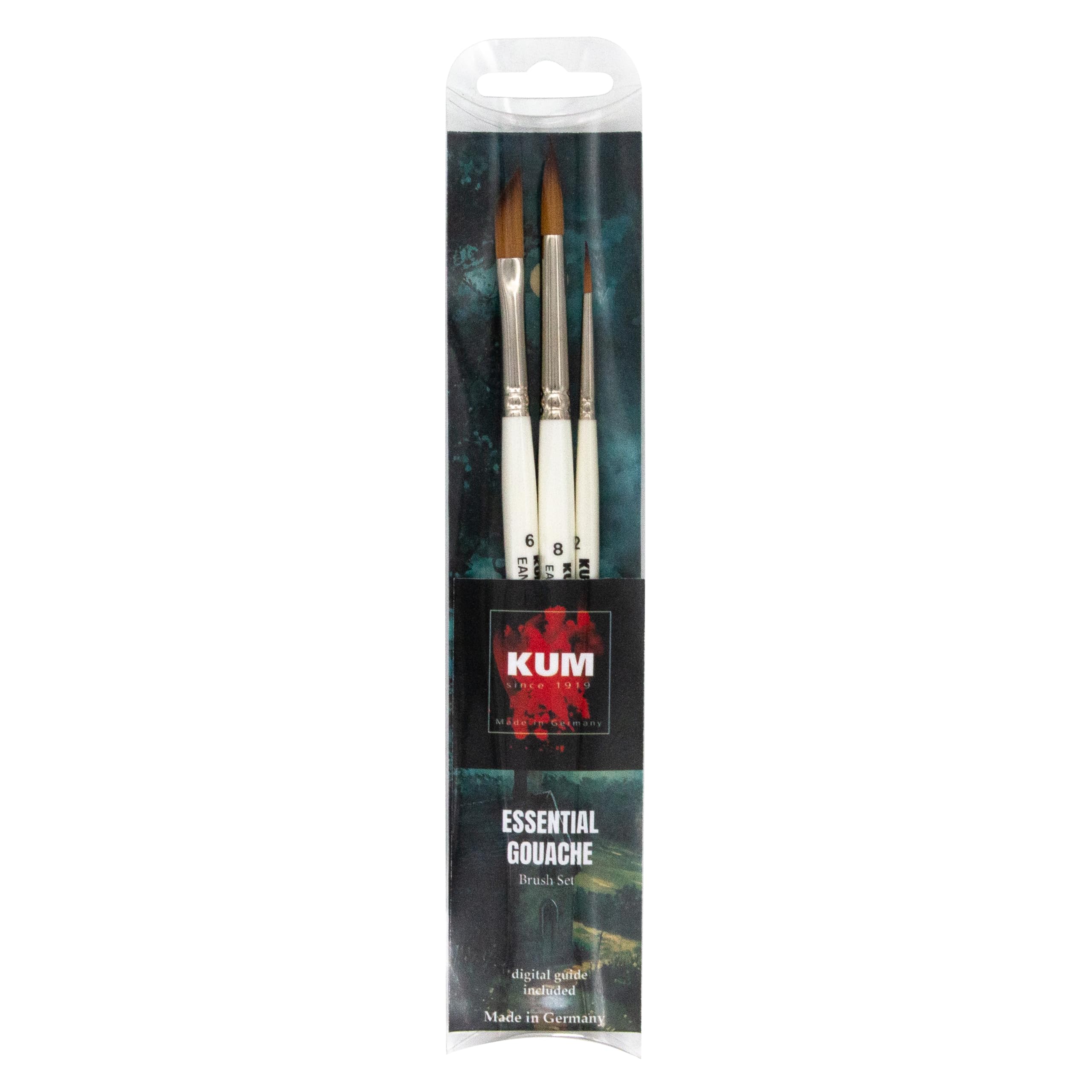 Set de pinceles KUM 5147716 para gouache témpera y acuarela