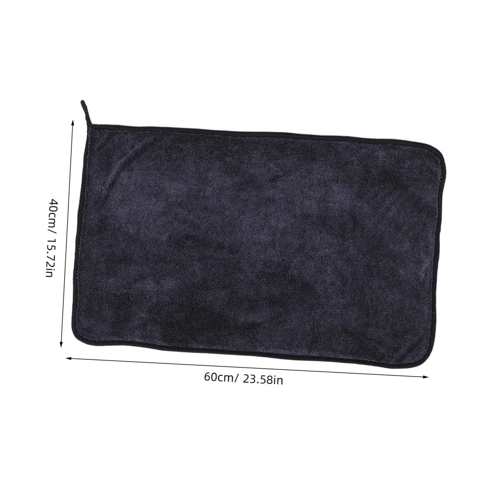 NOLITOY 2Pcs High Absorbency Car Cleaning Cloths Quick Drying Microfiber Towels for Windows Glass Durable Gentle Car Detailing Cloths Grey