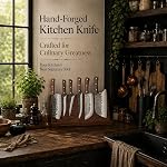 Dragon RIOT Chef Butcher Couteau pour la coupe de viande,Couteau de cuisine avec sac à roulettes,12 PCS Ensemble de couteaux de chef forgés japonais, Cadeau idéal pour les hommes et les femmes