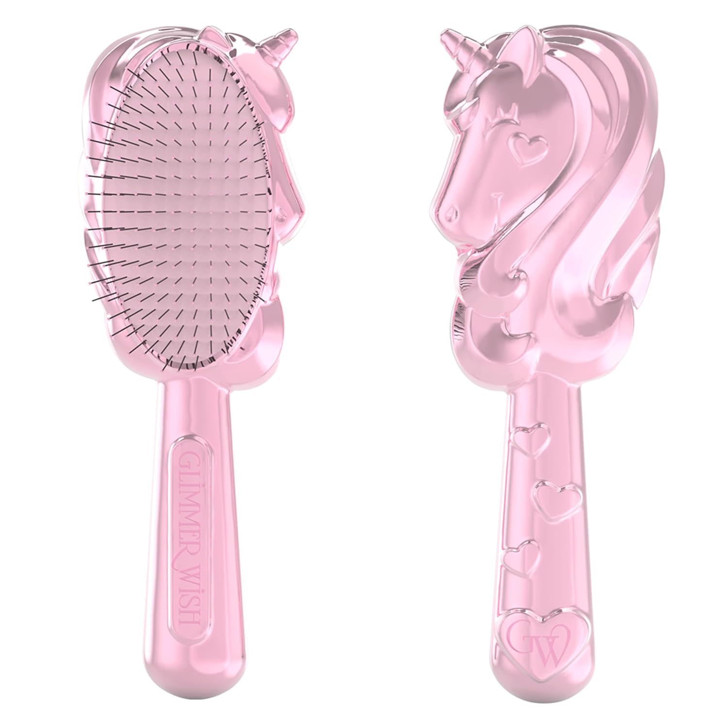 Glimmer Wish Unicorn Detangling Hair Brush for Kids Anti