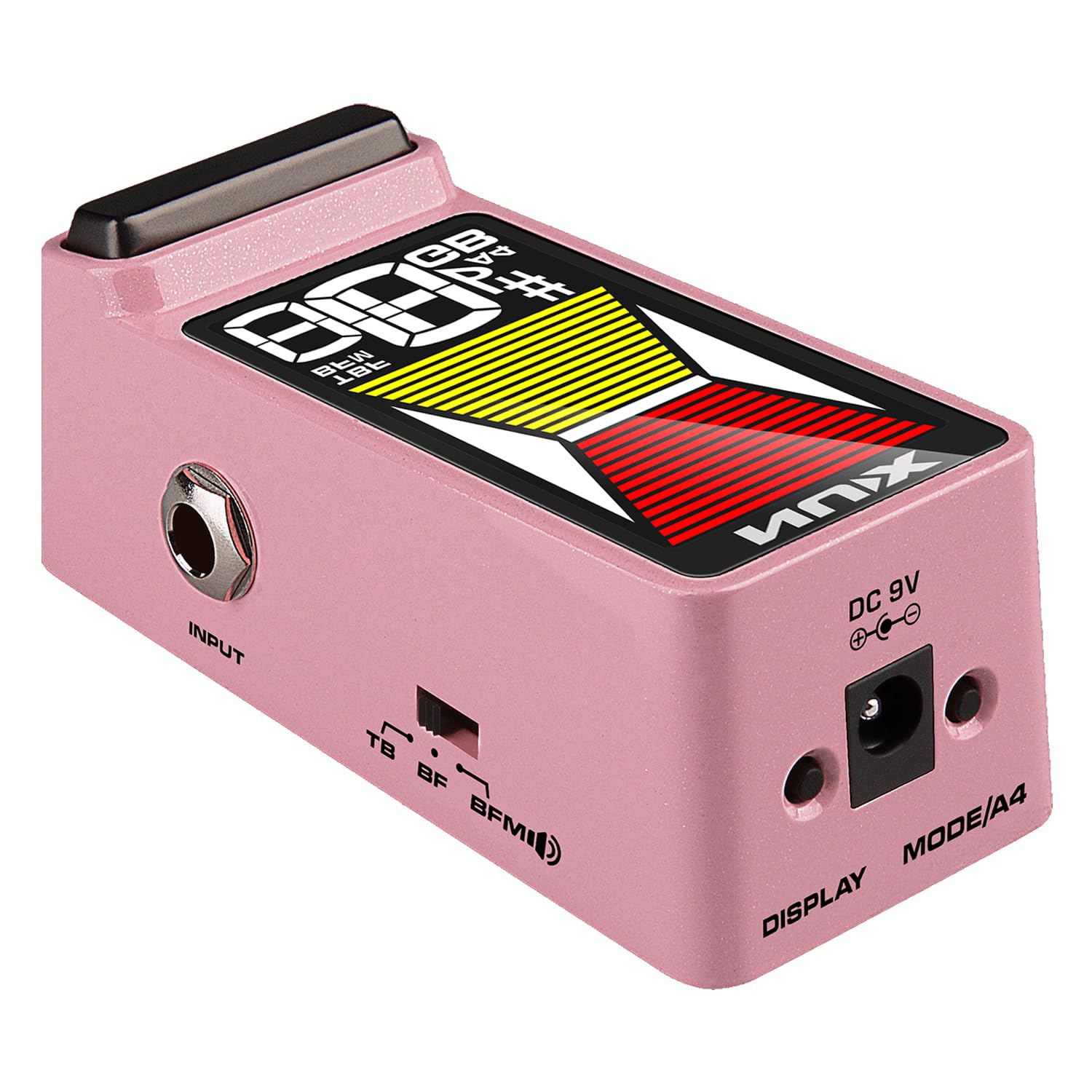 Nux NTU-3 MKII Flow Tune - Afinador con cable jack keepdrum, color rosa