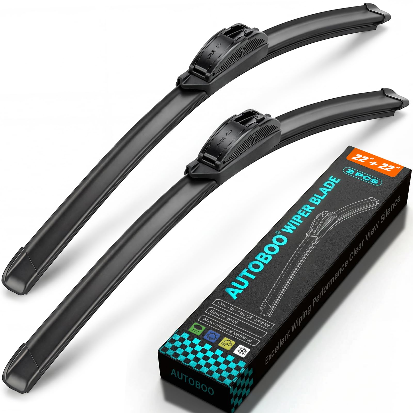 AUTOBOO PLUS All-Season Windshield Wiper Blades