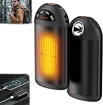 Hand Warmers - Electric Hand Warmer with LED Display, Hand Warmer Rechargeable 5000mAh, 3 Levels Heating, Portable Pocket Heater, Ideal for Winter, Camping, Travel