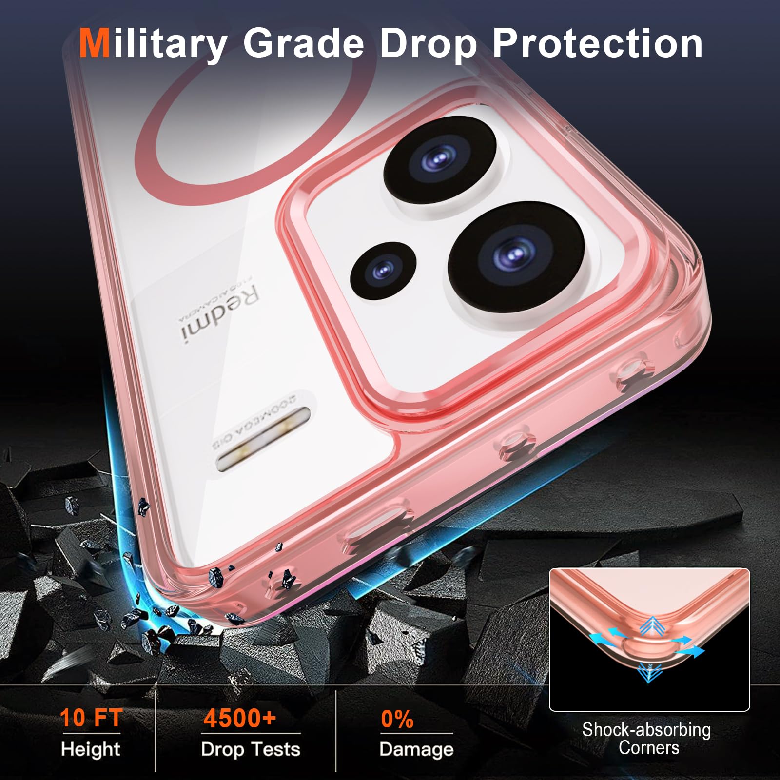 Per Redmi Note 13 Pro Anello Supporto per telefono Custodia per Redmi Note 13 5G Protezione per lenti Placca con cordino Cover in silicone – acquista a prezzi convenienti sul marketplace