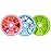 INVODA Weekly Pill Organizer 7 Compartment Rotating Pill Box for Daily Medication & Vitamins - Portable Travel Pill Case Fish Oil Supplements Vitamins Organizer (Pink+Sky Blue+Green)