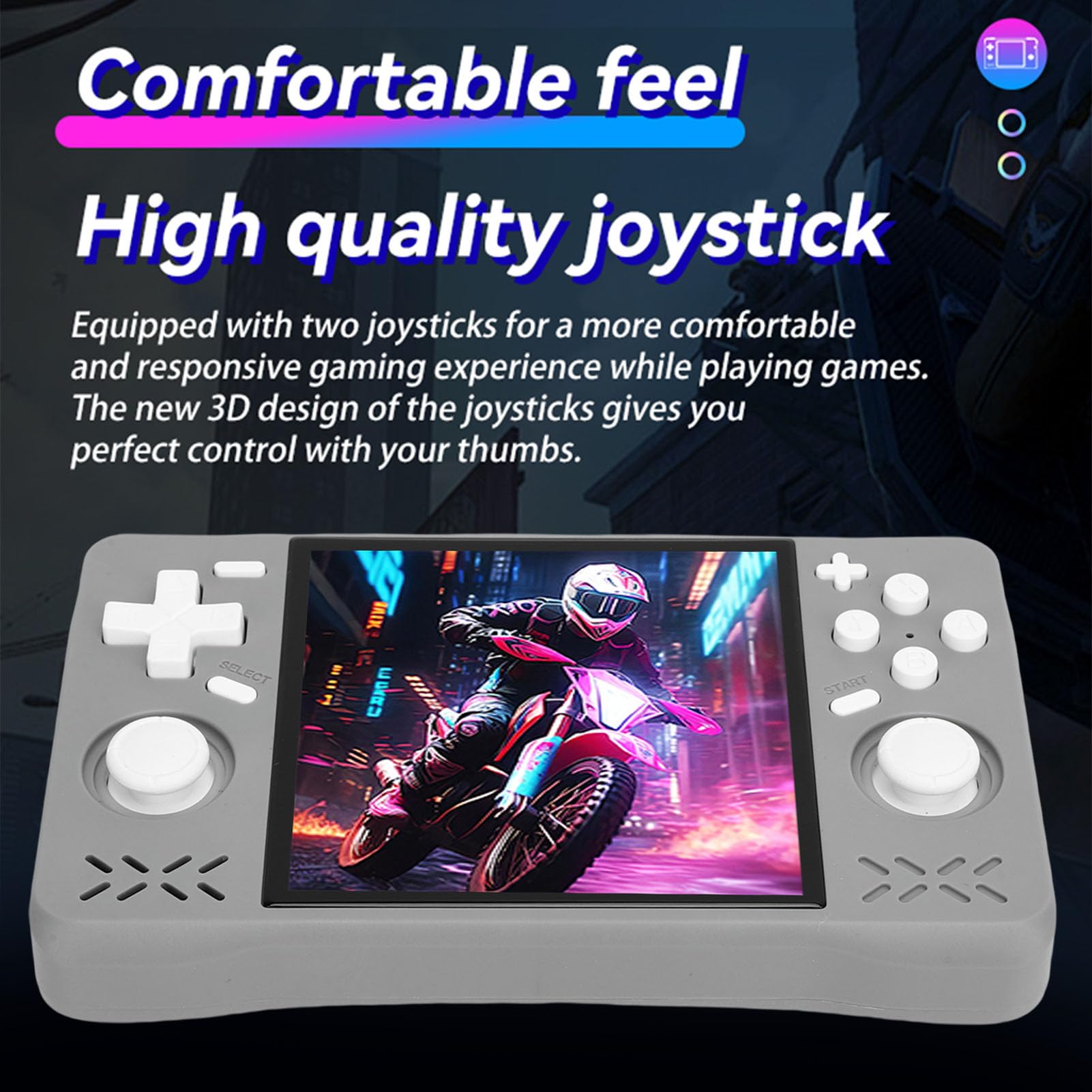 Consola de Juegos Portátil XF40H (actualizada en 2026), Retro 1,5 GHz con Pantalla de 4 Pulgadas y Múltiples Emuladores, Portátil para Juegos de Bolsillo en Casa o (64GB)