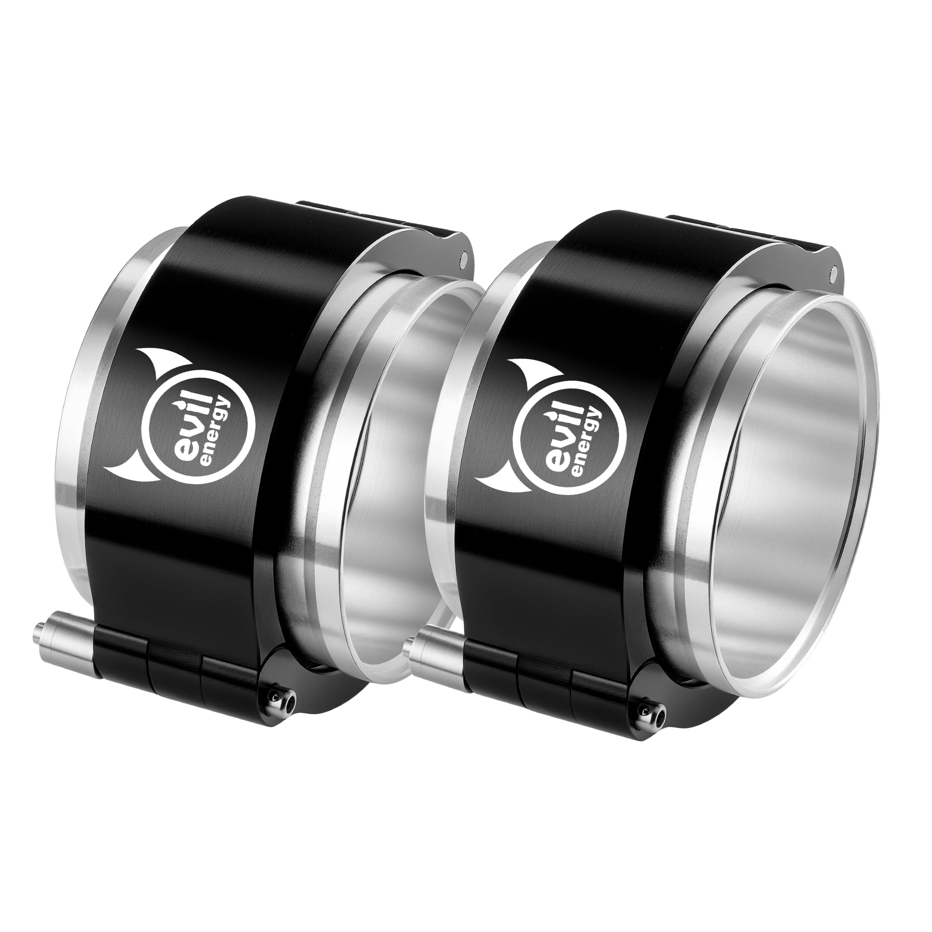 EVIL ENERGY V Band Aluminum, Quick Release V Band Clamp with Flange Intake Intercooler Pipe Clamp (1, 3")