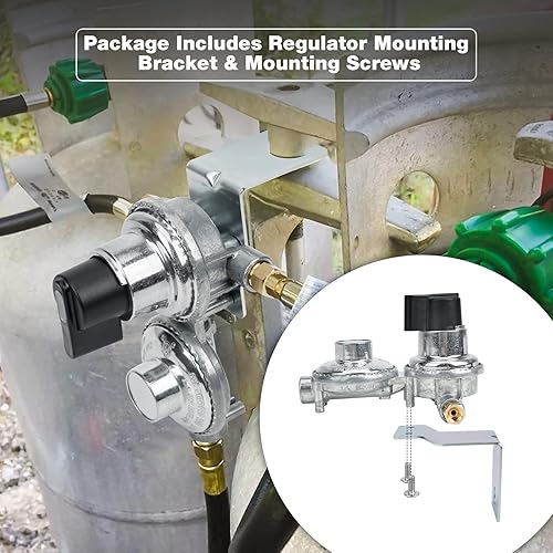 Miniatura 3 de Onlyfire Chef Regulador de cambio automático de propano de dos etapas para caravanas, remolques de cámper, parrilla, camionetas