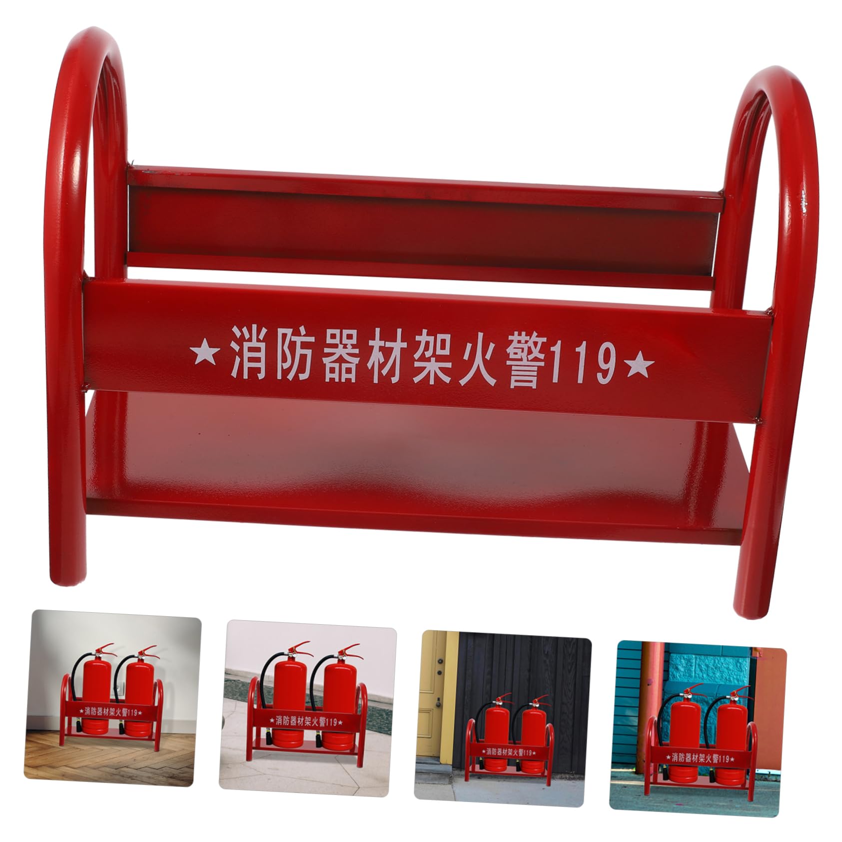 TOPBATHY Soporte De Extintor De Incendios Estante Metálico Resistente Soporte Para Extintor De Incendios Para Oficinas y Hogares Material Robusto