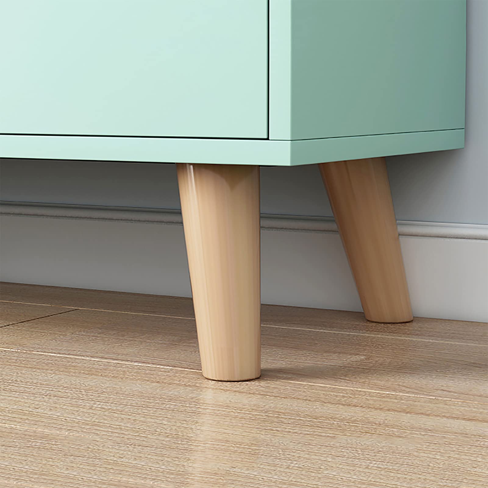 Bücherregal-Aufbewahrungsregale, Bücherregal aus Holz mit Türen, bodenstehendes Vitrinenregal mit Beinen, würfelförmiger Bücherregal-Organizer für Wohnzimmer, Schlafzimmer, Heimbüromöbel, We