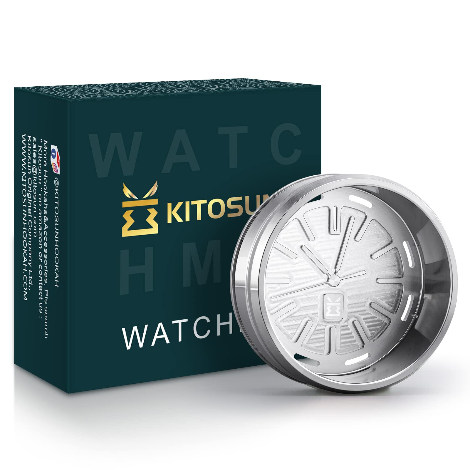 KITOSUN WatcHMD Charcoal Heat Management Device Stainless Steel HMD Coals Holders Tray Easy Hold 3 Pieces 26 MM
