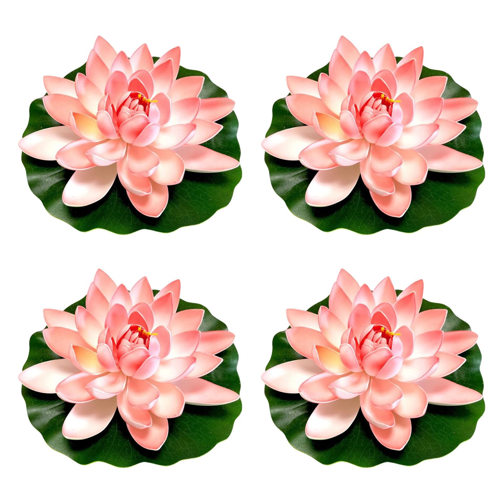 Amazon.com: ZAKHSE Lotus Flower, 4 Pack Artificial Floating Foam