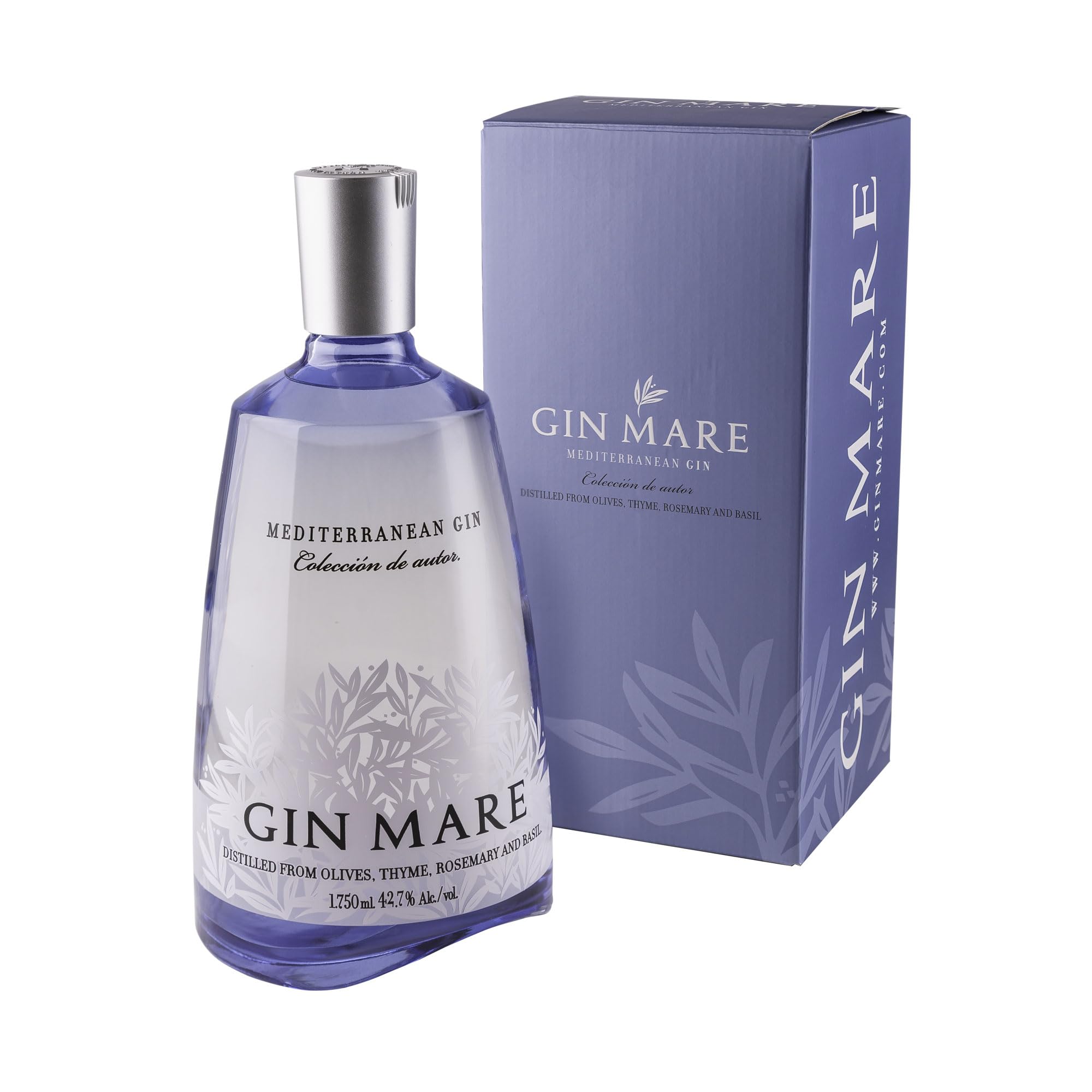 Gin Mare Mediterraner Gin 1,75 l - 42,7% Vol. | Große 1,75-l-Flasche für Hosting mit Stil, Dinner-Partys & mediterrane Abende mit premium Gin