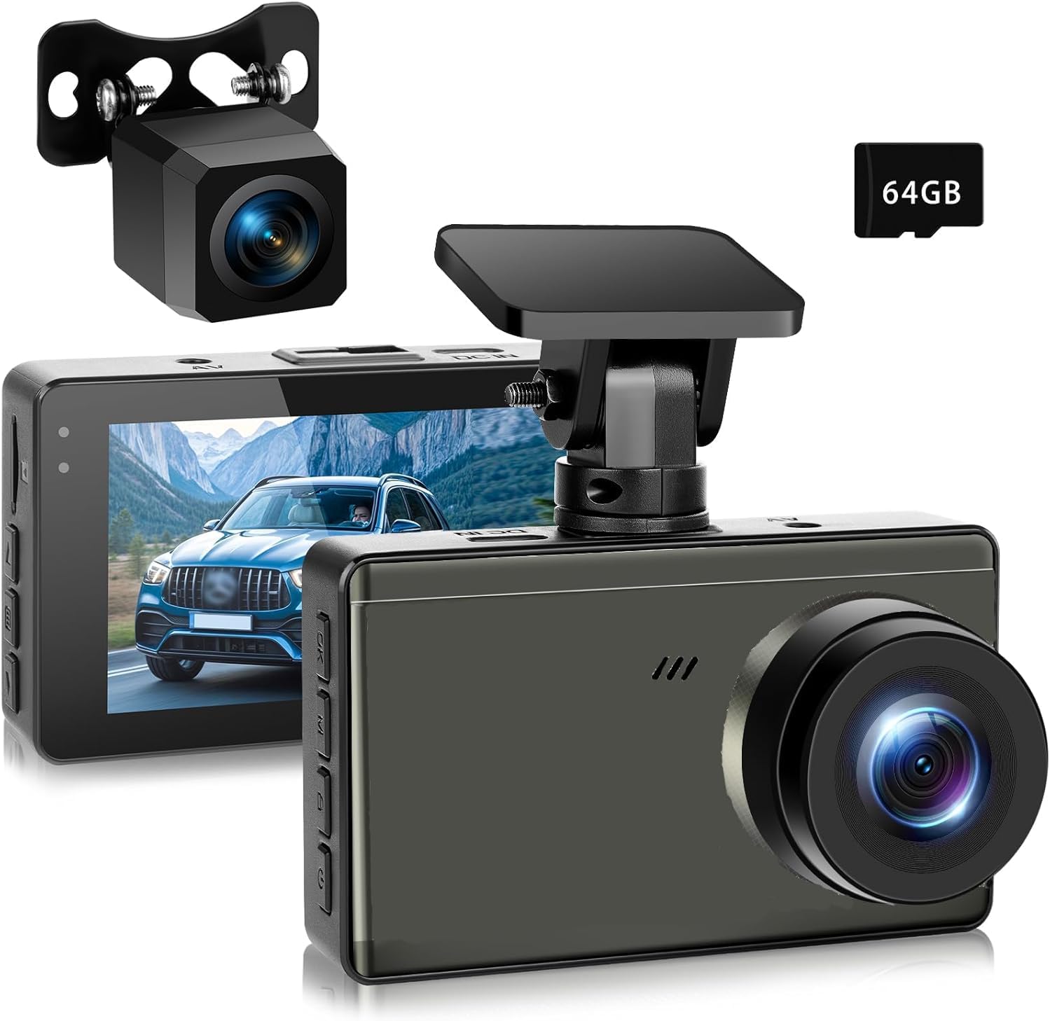 BOTSLAB 4K Dash Cam Front and Rear, Night Vision, ADAS, 2K Rear Camera ...