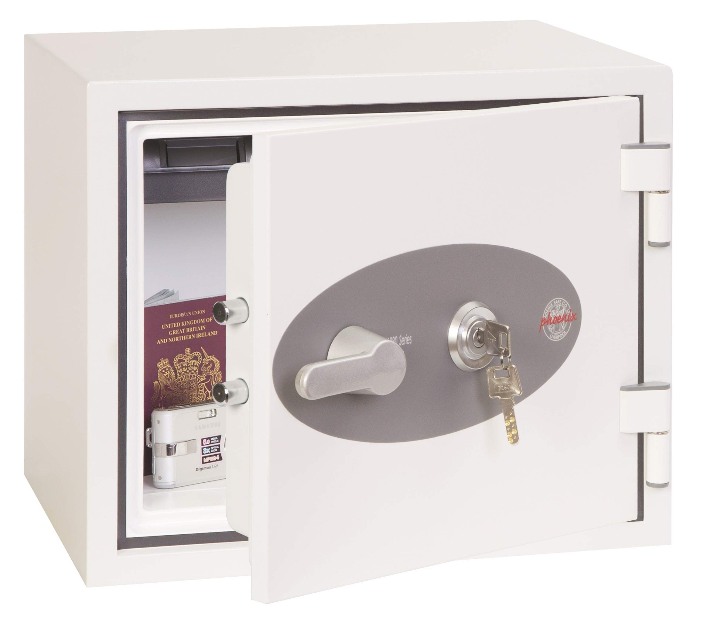 PHOENIX coffre-​fort pour documents TITAN FS1281K, blanc de