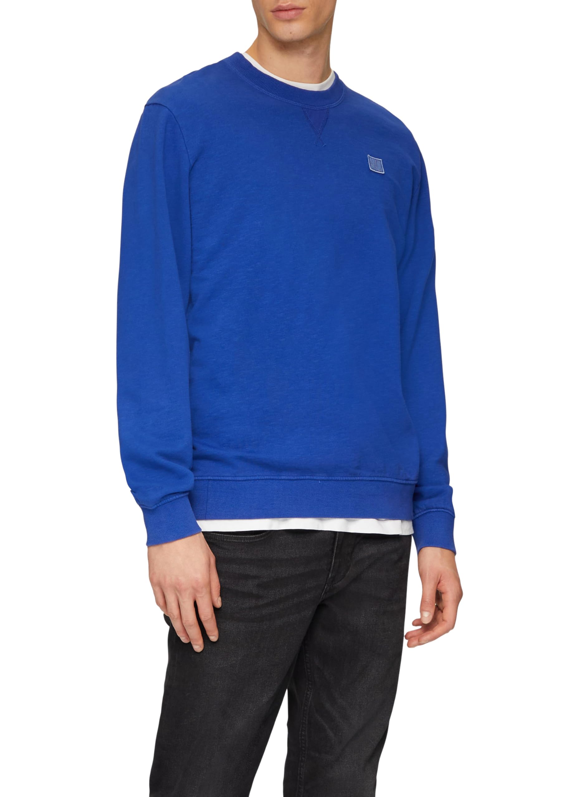 s.Oliver Sweatshirt with Garment Dye and Logo Detail, 5612, L