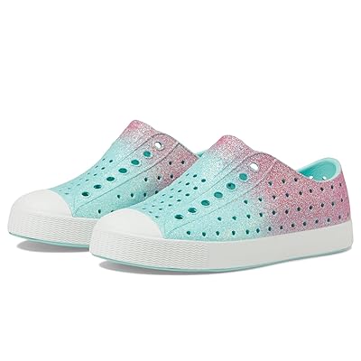 Native Shoes Kids Jefferson Bling (Little Kid/Big Kid) Kids Shoes Hollywood Hydrangea Bling/Shell White 1