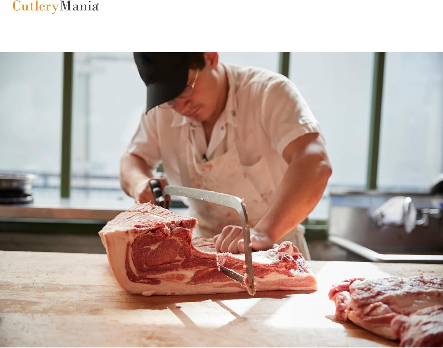 Cutlery Mania Stainless Steel Butcher Hand Saw (25 inch) | Professional Meat and Bone Cutting Tool | Corrosion-Resistant | Ergonomic Handle | Great for At Home Game and Livestock Processing