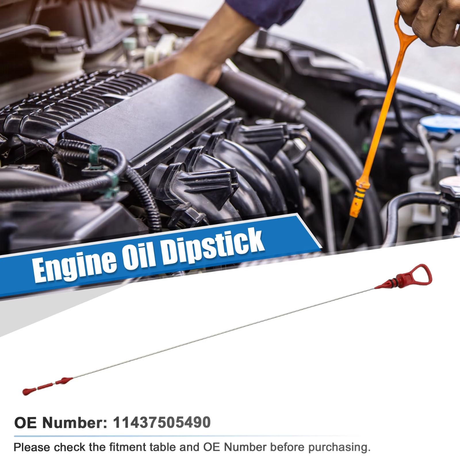 Asta di Livello Olio Motore per BMW Serie 3 E46 1998 1999 2000 2001 2002 2003 2004 2005 Asta di Livello Olio Motore per Auto 11437505490